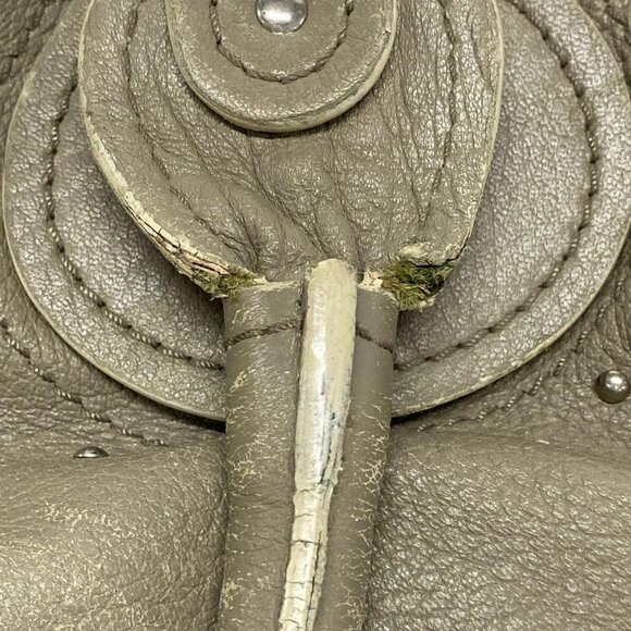 Auth Chloe Paddington Gray Leather Handbag - Picture 12 of 16